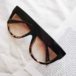 New Color Women Sunglasses Unique Oversize Shield UV400 Gradient Vintage eyeglasses frames Sun Glasses Female Rivet Shades