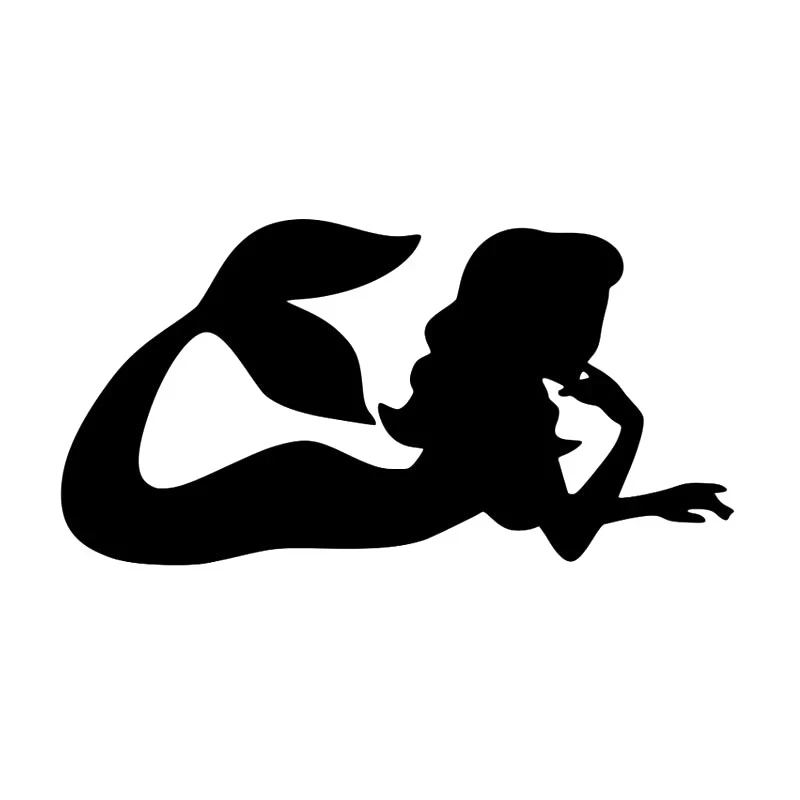

S51256 Various Sizes/Colors Car Stickers Vinyl Decal Funny Mermaid Fish Girl Motorcycle Decorative Accessories Creative