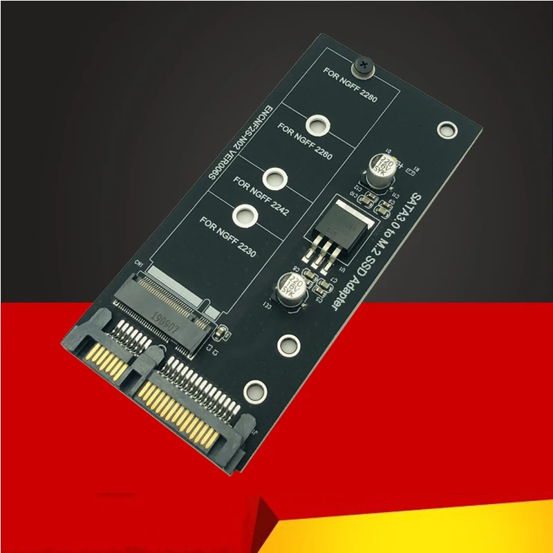 

BTBcoin Add On Card M2 SATA Adapter M2 to SATA M.2 to SATA Adapter M.2 NGFF Converter 2.5" SATA3 Card B Key for 2230-2280 M2 SSD