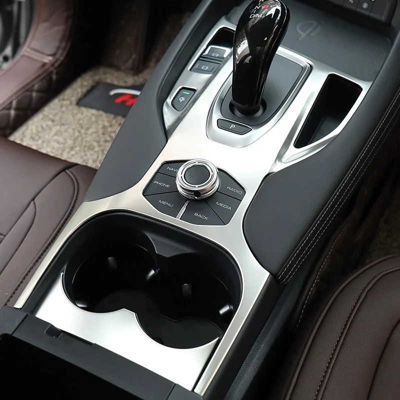 Vdéchirer couvercle de panneau de changement de vitesse pour Haval F7 F7X, cadre de tasse en acier inoxydable, console centrale, étui de protection,