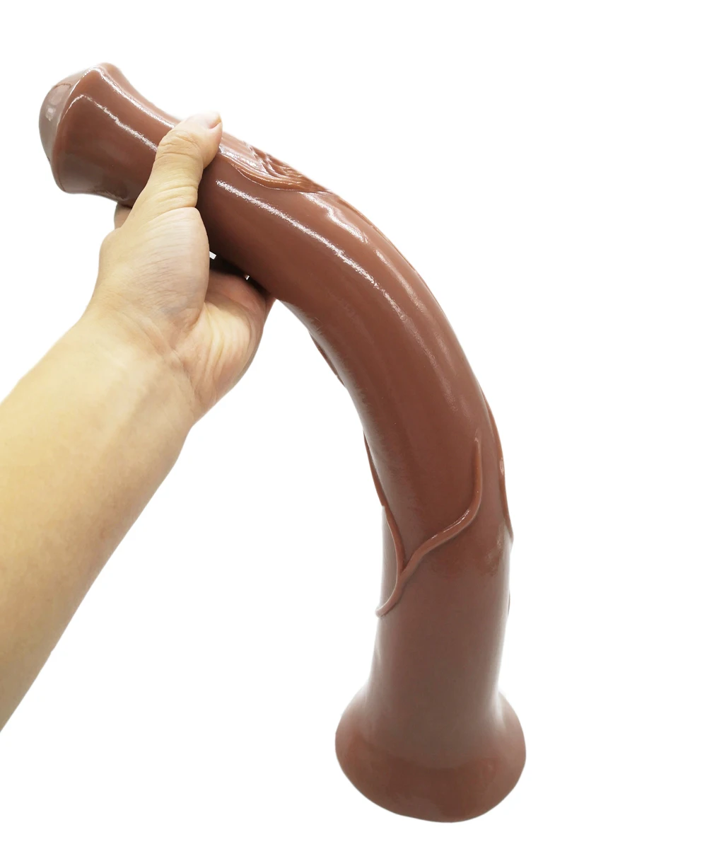 

HOWOSEX 41*6cm Animal Horse Dildos Penis Silicone Long Realistic Dildo Colorful Sucker Anal Butt Plug Sex Toy for Women Couples