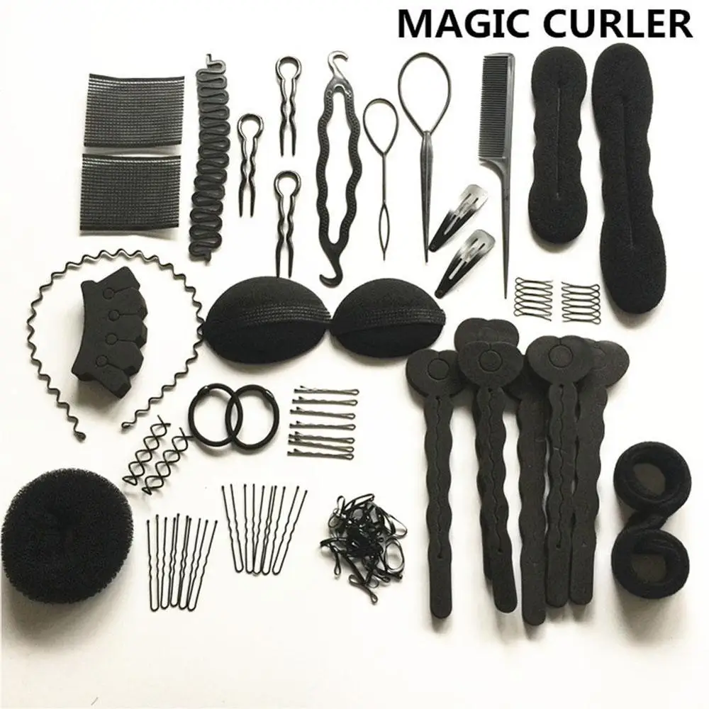 

20pcs Hair Multi-style Women Hair Twist Styling Clip Stick Bun Maker DIY Hair Braiding Tools Hair Accessories Braider DIY Hairst