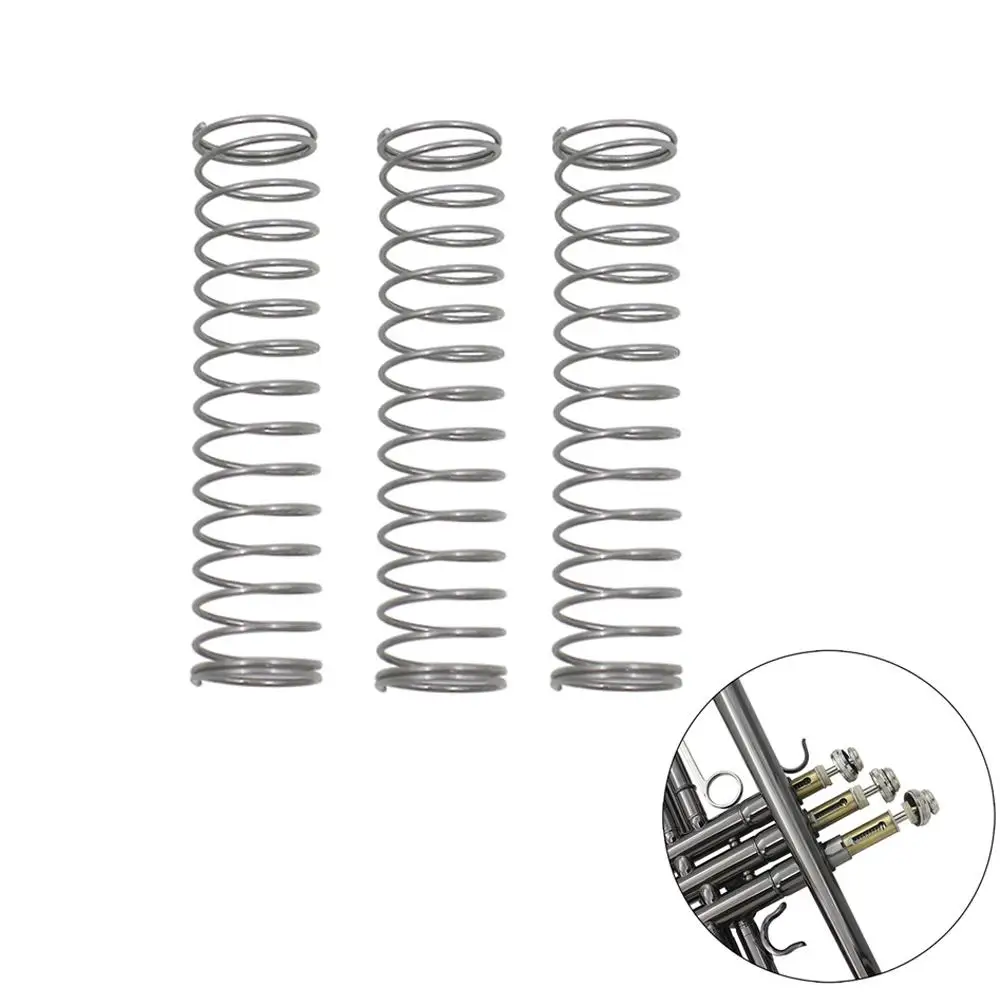 

3Pcs Trumpet Piston Valve Spring Metal Trumpet Button Rings Music Instrument Accessories Replacement accesorios para trompeta