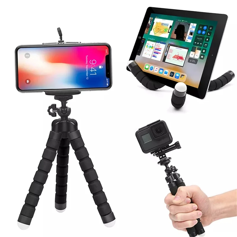 Mobile Phone Holder Flexible Octopus Tripod Bracket Selfie Stand monopod For Mobile Phone Mini Camera