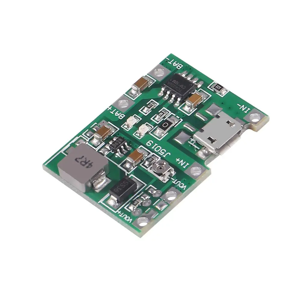 2A USB 2A USB 18650 Lithium Li-ion Battery Charger Module Boost 3.7V to 5V 9V 12V Adjustable DC-DC Step Up Boost Module