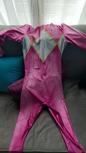 Disfraz de Kyoryu Sentai zzuranger Ranger, traje de Cosplay con estampado 3D, color rosa, barato, Zentai