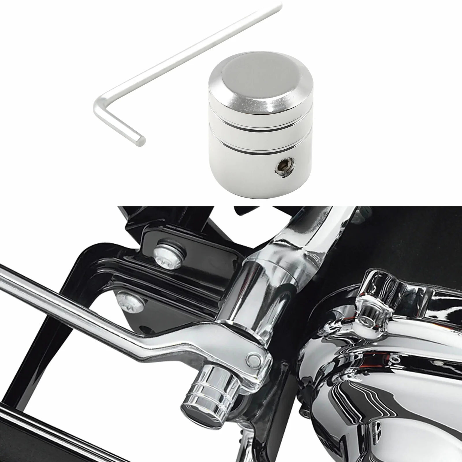 Motorcycle Heel Shift Shifter Lever Eliminator Shaft Caps Cover For Harley ’82-'17 FL Softail '82-later Touring Trike models