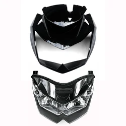 Fit for Kawasaki 2007 - 2012 Z750 Z750R Motorcycle Headlight + Front Nose Upper Fairing Cowl Z 750 2008 2009 2010 2011