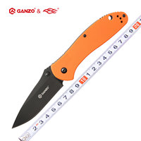 58-60HRC Ganzo G7393 440C blade G10 Handle Folding knife Survival Camping tool Hunting Pocket Knife tactical edc outdoor tool