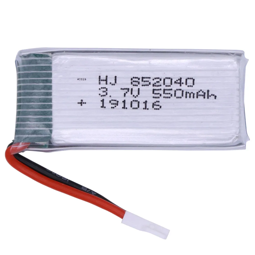 10pcs/lot 3.7V 550mAh Lipo Battery for JXD 523 523W H43WH RC Quadcopter Drone 852040 3.7 V 550 mAh Lipo Battery