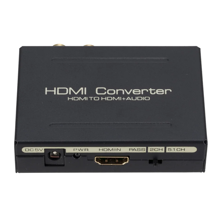 Grwibeou ekstraktor Audio konwerter na kompatybilny z HDMI SPDIF optyczny wspornik adaptera RCA 5.1CH Format wyjściowy rozdzielacz Audio HDMI