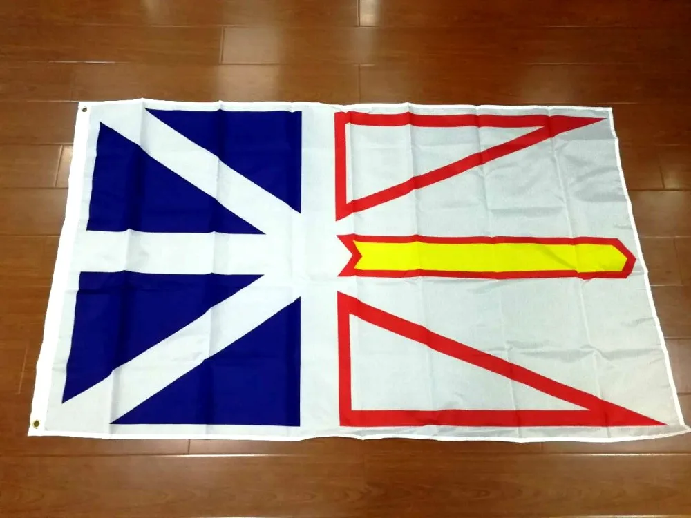 Yehoy hanging 90*150cm canada province Newfoundland Labrador Flag For Decoration