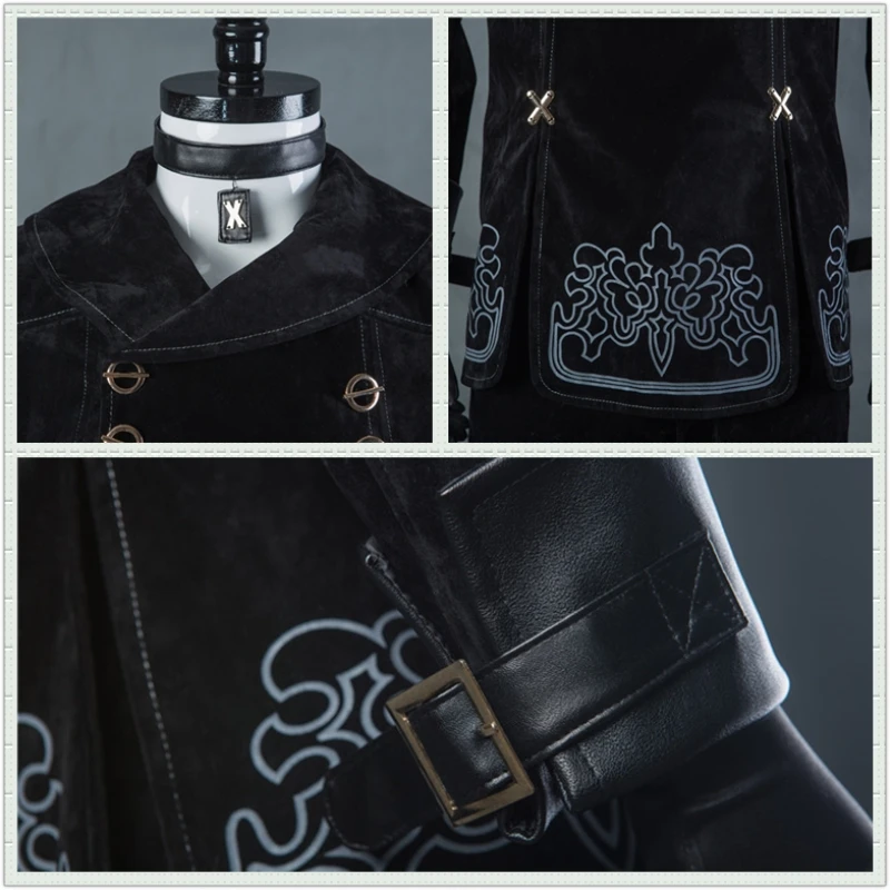 Hot Games NieR Automata 9S costumi Cosplay uomo Fancy Party outfit cappotto parrucca scarpa YoRHa No. 9 tipo S Set completo per Halloween