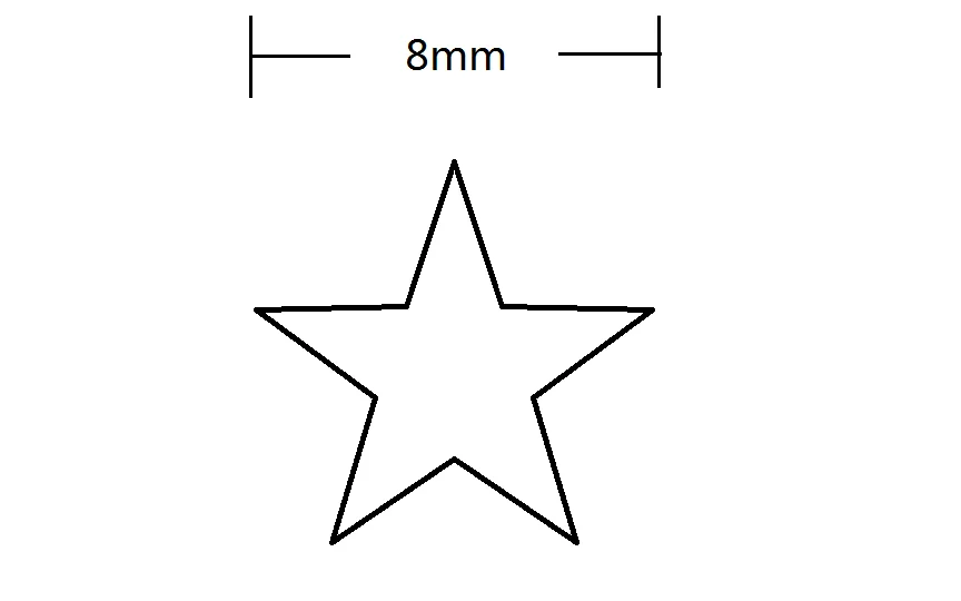 20PCS Guitar MOP Mother of pearl Shell Dot Five-pointed Star 8x8mm Inlay Marker Bass Ukulele Fingerboard Neck Luthier DIY