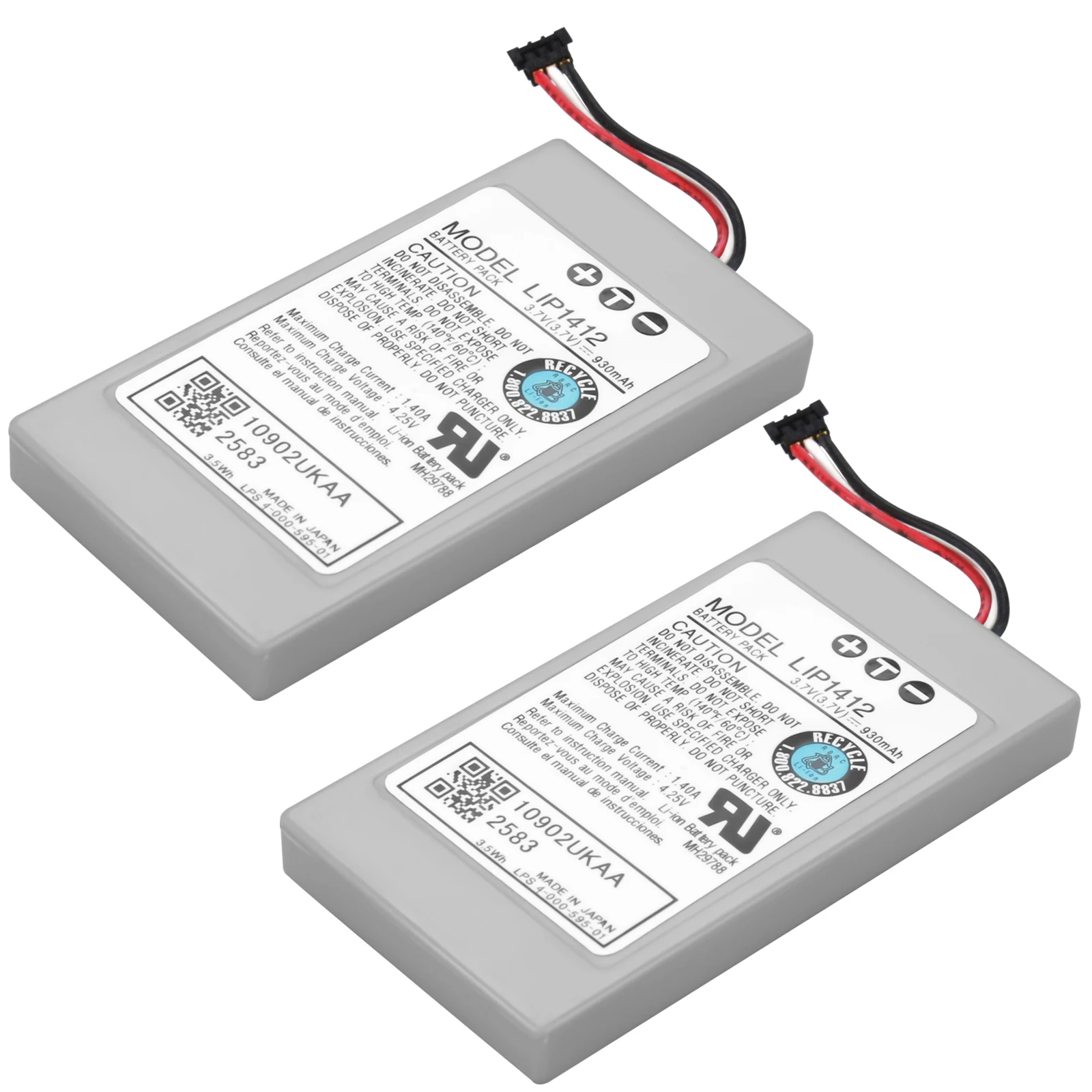 2 pçs 930mah bateria lip1412 para sony psp go PSP-N1000 n1001 n1002 n1003 n1004 acumulador de substituição