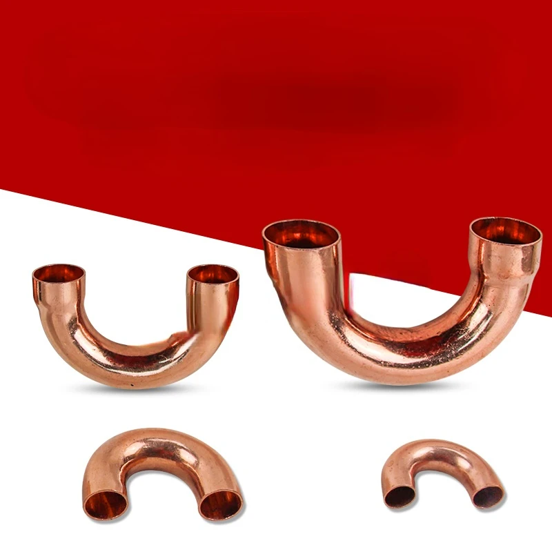 Copper U-Shaped Elbow for Air-Conditioning Evaporator U-Bend Copper Pipe Copper U Bend Connector