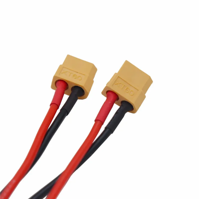 XT60 Parallel Battery Connector Cable Dual Extension Y Splitter 16AWG 15cm Silicone Wire