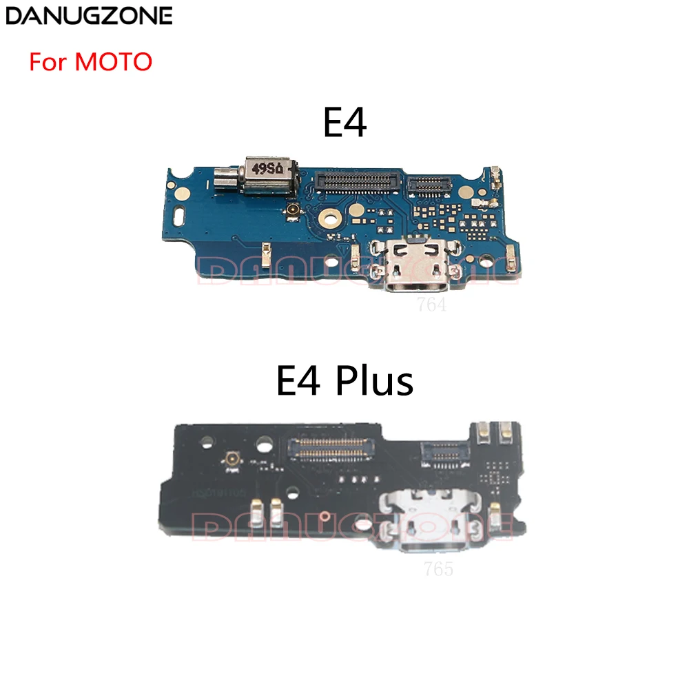 

USB Charging Port Dock Plug Jack Connector Charge Board Flex Cable With Microphone + Vibrator For Motorola Moto E4 Plus