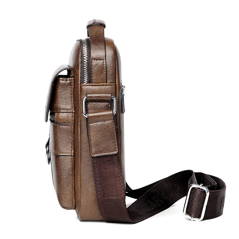 Kangaroo Luxury Brand Vintage Man Bags Leather Shoulder Bag For Men Business Messenger Crossbody Bag Male Fashion Casual Handbag