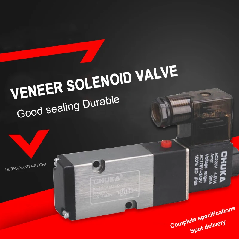 Pneumatic Veneer type solenoid valve 4M210-08 4M310-10 2nd five-way reversing pneumatic AirTAC Type