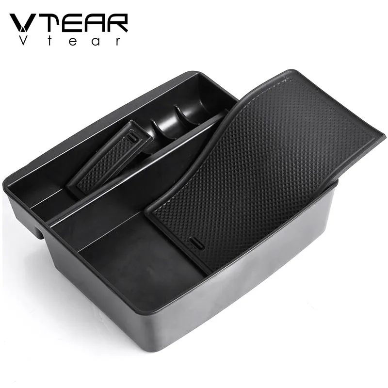 

Vtear for toyota prado 150 storage box car central armrest container holder interior car-styling case accessories parts 2018