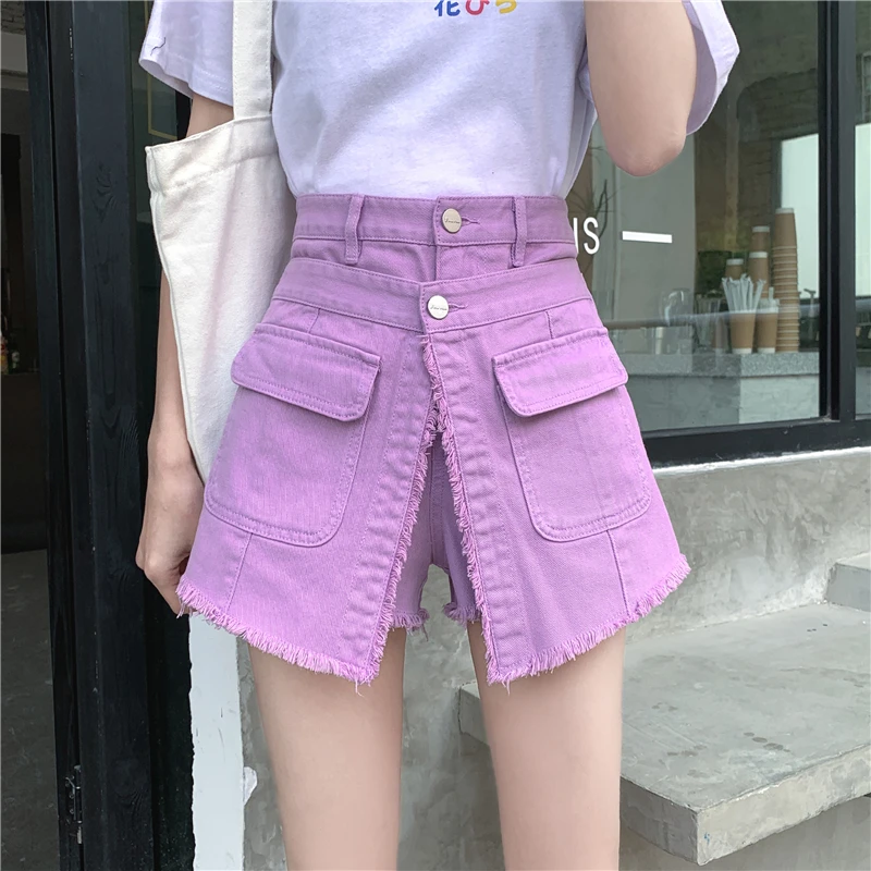Plus Size 5XL Shorts Skirts Women Denim Designer High Waist Harajuku Skirt Female Frayed Distressed Elegant Skirt Faldas Mujer