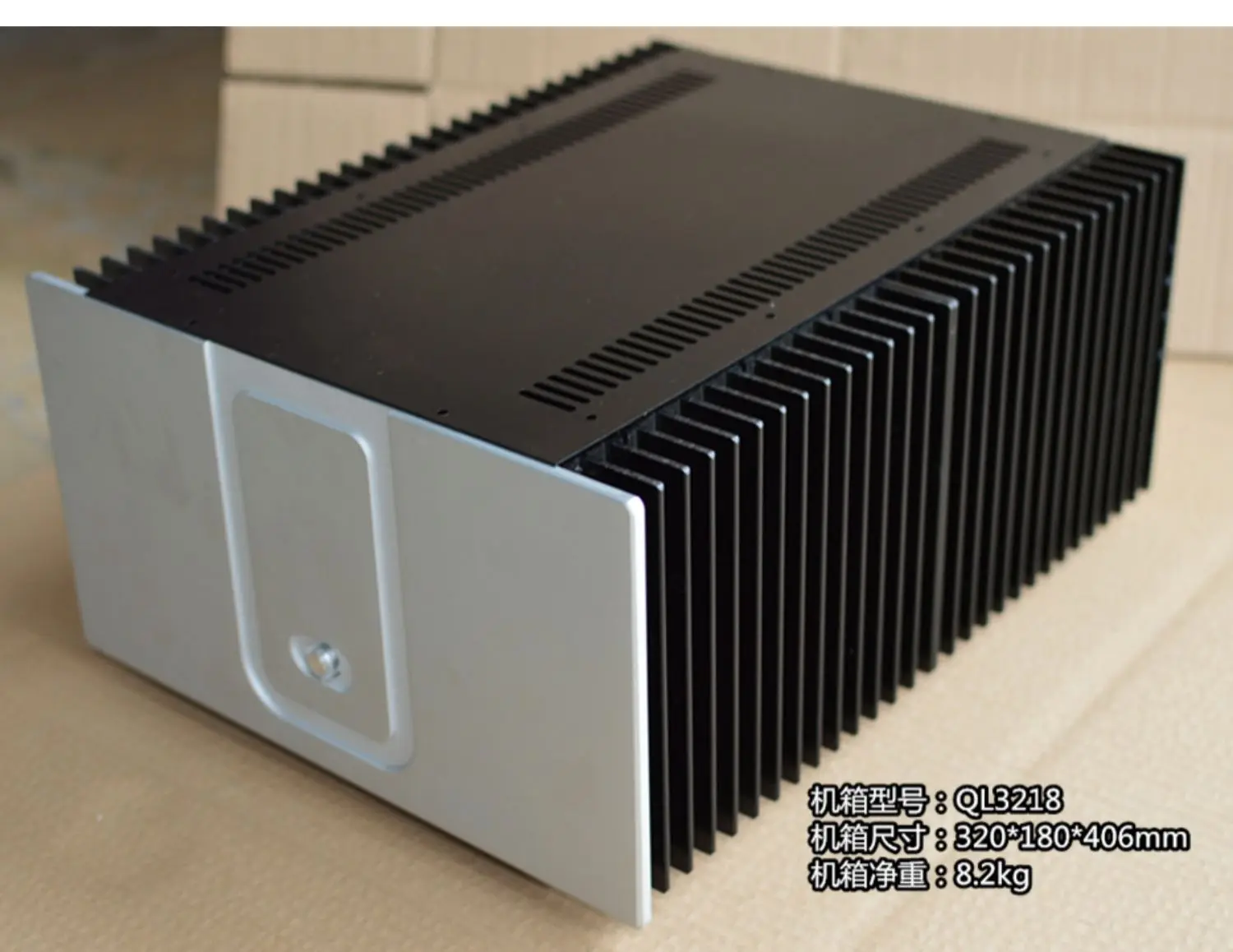 aluminum panel + iron boday amplifier chassis Preamplifier case AMP EnclosureDIY box (320 *180*406mm)