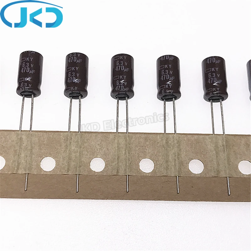 20pcs Original 470uF 6.3V NCC KY Series 6.3*11mm Long Life 6.3V470uF Aluminum Electrolytic capacitor NIPPON CHEMI-CON