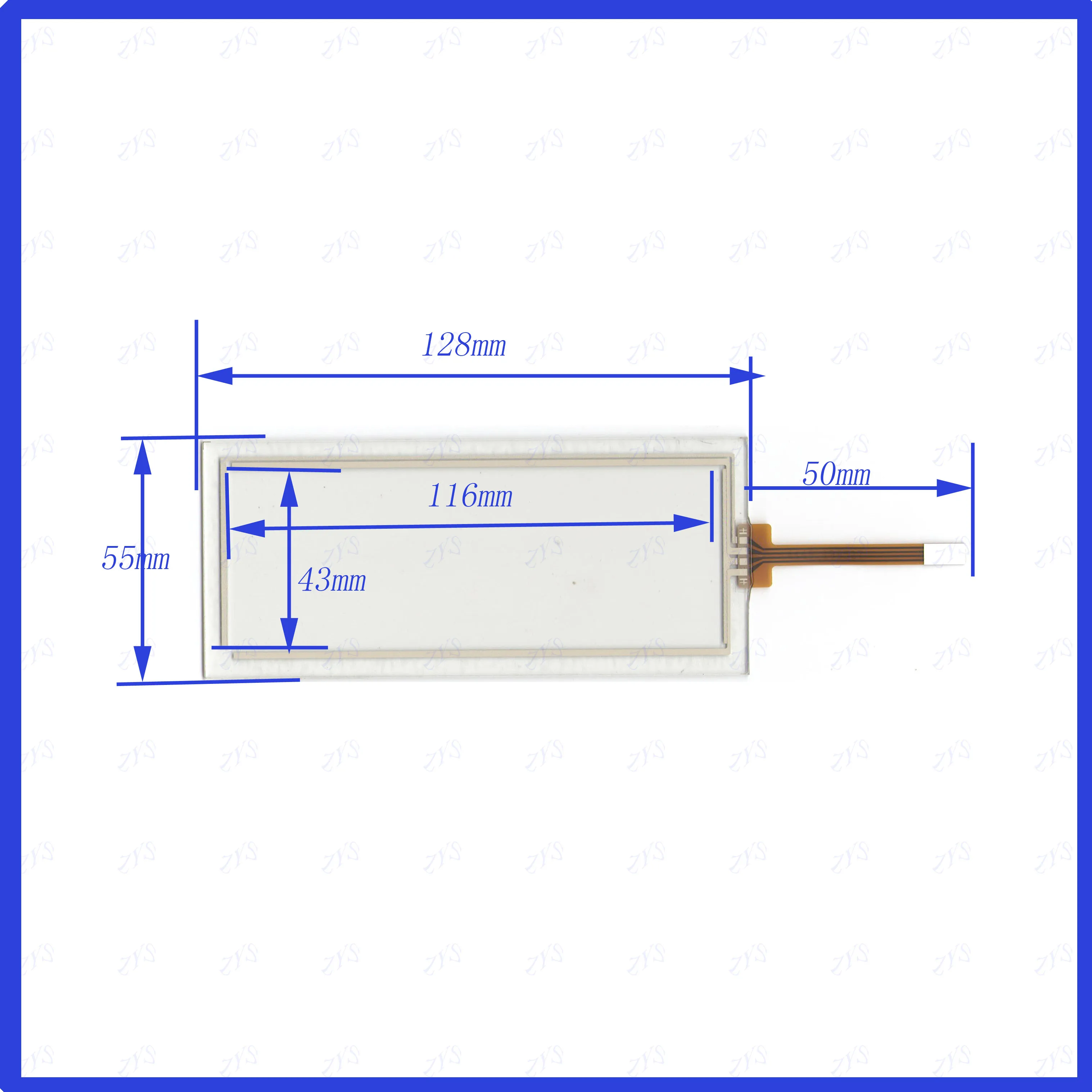 

KDT-4449 128*55mm For Car DVD touch screen panel this is compatible TouchSensor FreeShipping