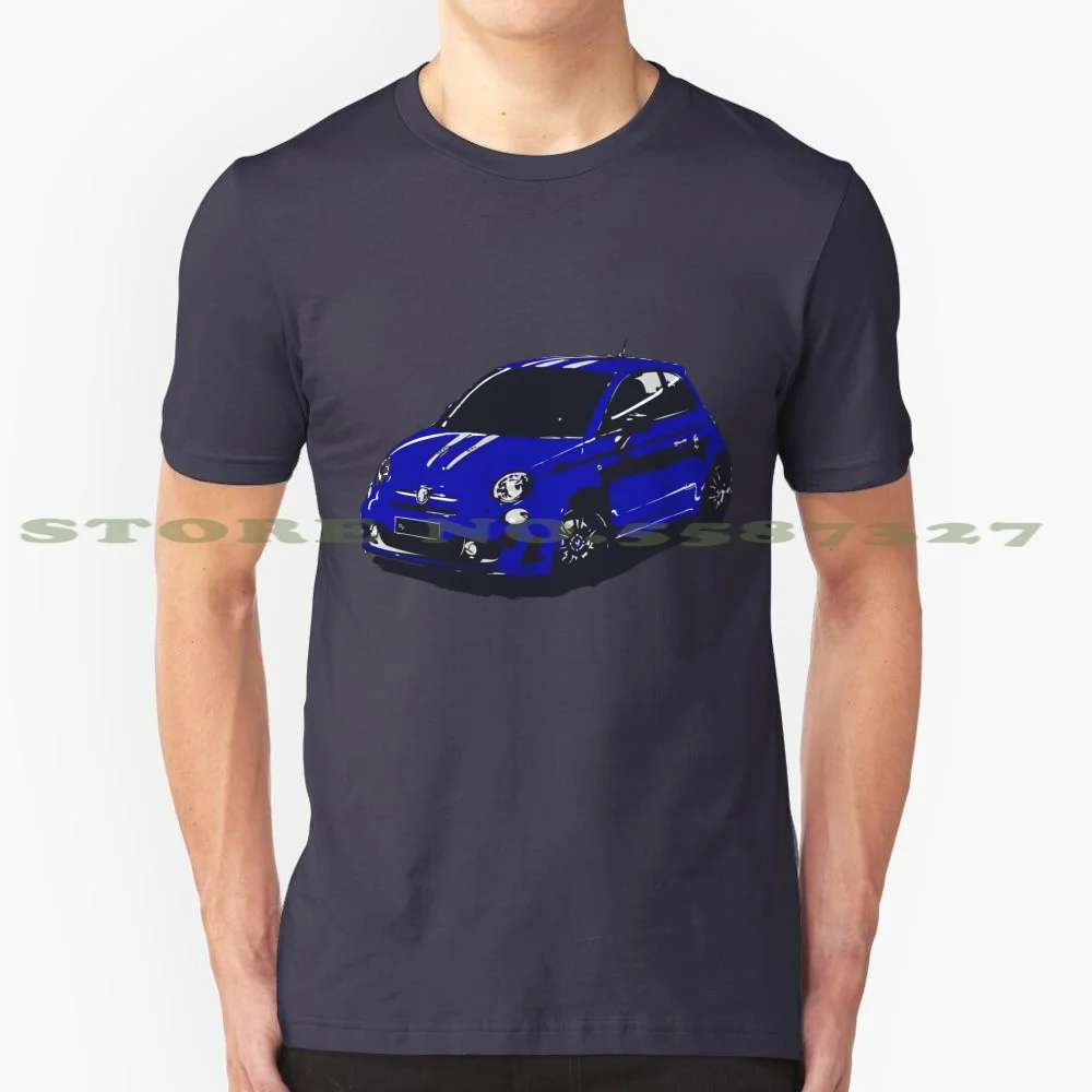 Fiat 500 Abarth-Cute Little Italian City Car 100% Cotton T-Shirt Thespeedart Autos Automobile Racing Rally Supercar Hypercars