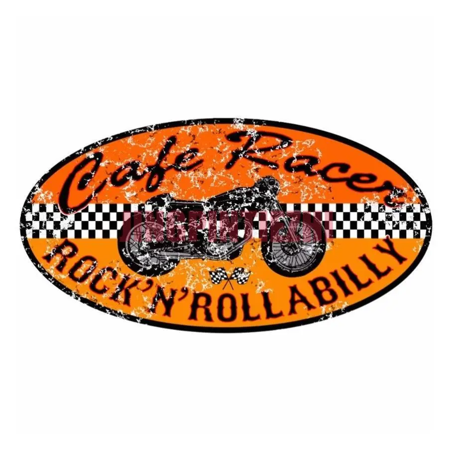 Cafe Racer Old School Sticker Rockabilly Retro Bobber Ace Cult Car Window Body Decorative Stickers Accessories