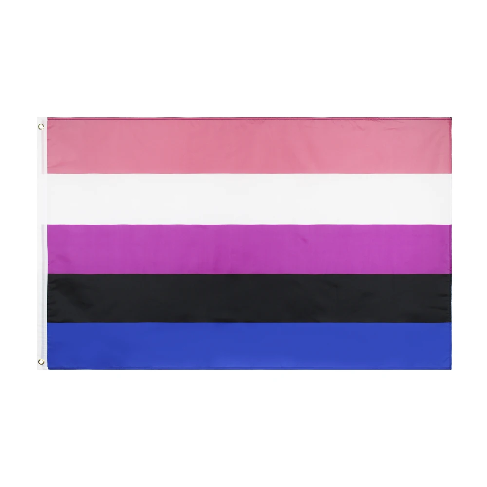 Xiangying 90x150cm 3x5 LGBT Genderqueer Genderfluid Gender Fluid Pride Flag