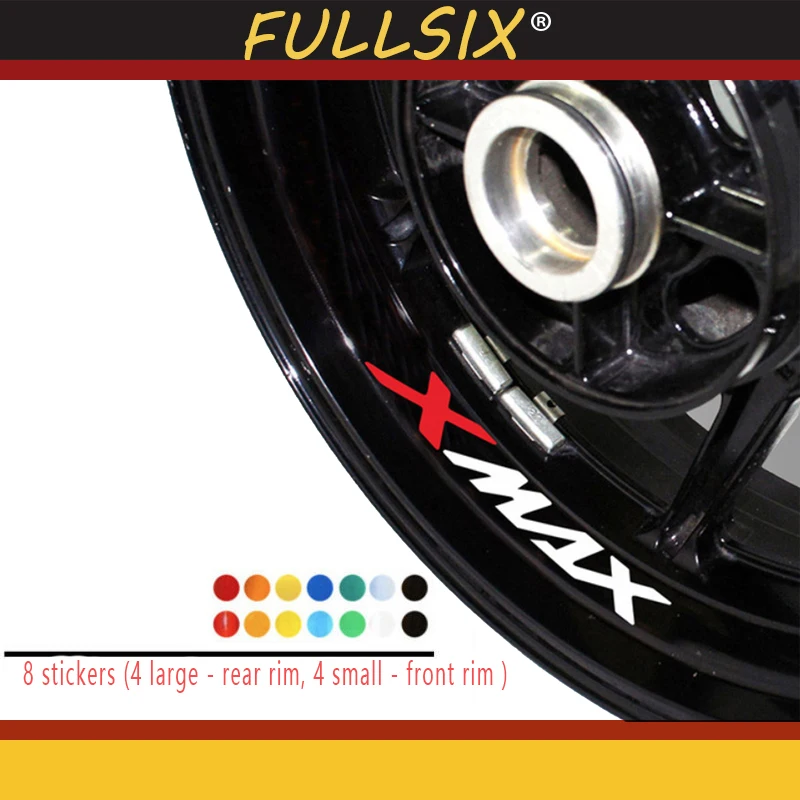 

New Motorcycle Modified Wheel Sticker Waterproof Reflective Wheel Decal Color Wheel Side Strip for YAMAHA XMAX 300 125 250 300