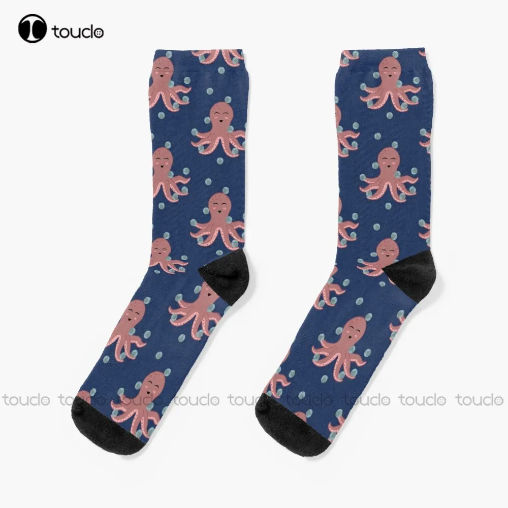 

Juggling Octopus Socks Unisex Adult Teen Youth Socks Personalized Custom 360° Digital Print Hd High Quality Christmas Gift