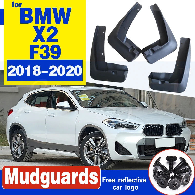 

4 PCS For BMW X2 F39 2018 2019 2020 Front Rear Car Mudguard Fender Mud Guard Flaps Splash Flap Mudguards Accessories