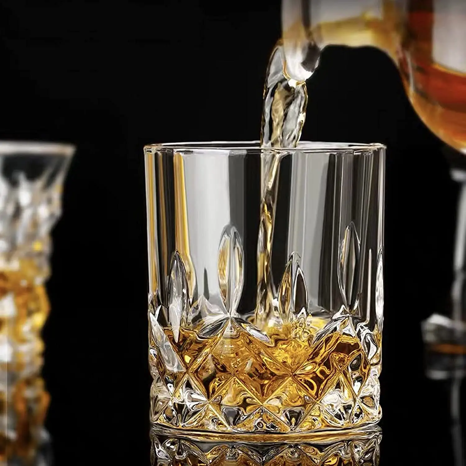 Vintage Whiskey Glasses, Unique Bourbon Glass, Ultra-clear Layer, Vintage Wine, Vodka, Bar Cocktail Glass