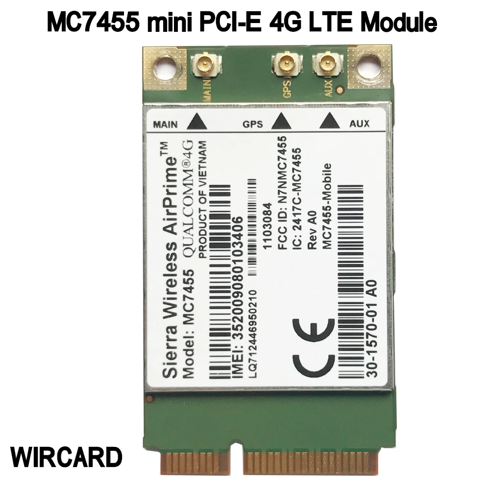 MC7455 LTE 4G Card mini PCI-E FDD-LTE TDD-LTE 4G Module Cat6 For laptop