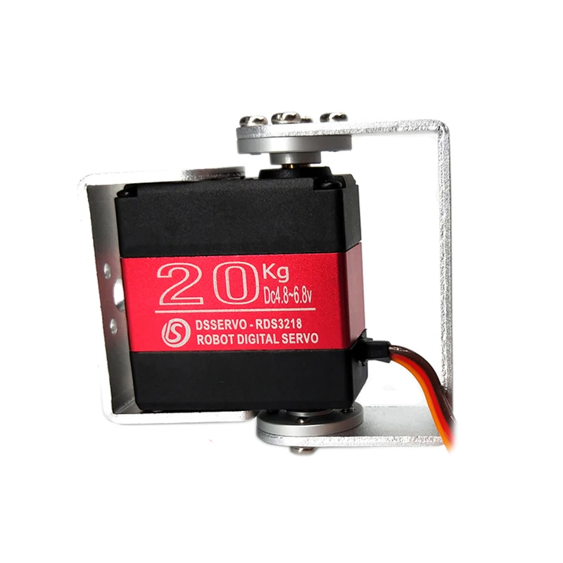 1X serwo robota 20kg RDS3218 serwomechanizm cyfrowy z metalowymi zębatkami arduino serwo z długim i krótkim prostym U Mouting — zdjęcie 2
