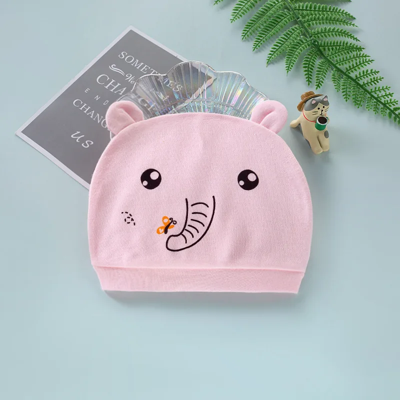 Gorro de algodón con estampado para bebé, gorros para recién nacido de 0 a 3 meses, 40 colores