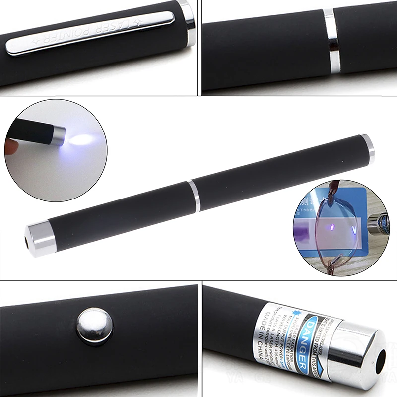 

Blu-ray Lens Test Pen Color Change Film Detects Anti Blue Light Glasses Test Pen Teaching Flashlight Cat Catch The Beam Light