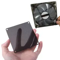 5Pcs/set 40/50/60/70/80/90mm PVC Fan Dust Filter PC Dustproof Case Cuttable Computer Mesh Cover Mesh Black 4