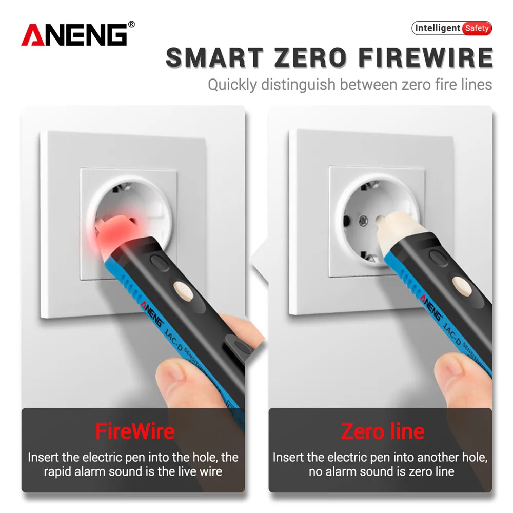 Digital AC Voltage Detectors test 12-1000V Non-Contact Tester Pen Tester Meter Volt Current Electric Test Pencil 1AC-D