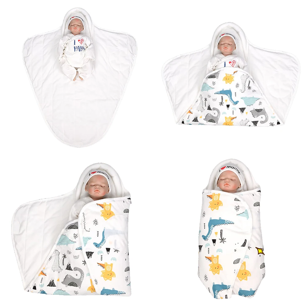 Baby Sleeping Bag 0-6Months Envelopes For Newborns Baby Swaddling Wraps 2.5Tog Soft Cotton Cocoon Design Head Neck Protector