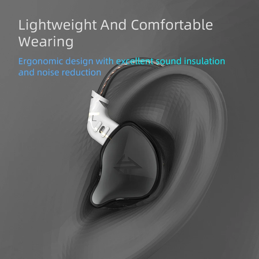 Kz-マイク付き有線ヘッドセット,スポーツ,ビデオゲーム,キャンセル,一般的なイヤホン