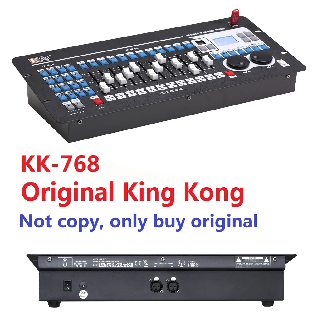 kingkong kk768 profissional dmx controlador 768 canais dmx embutido 135 graficos de iluminacao de palco 512 dmx console equipamentos 2023 01