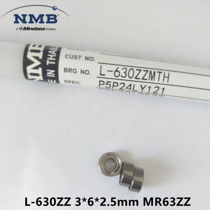 

20pcs/100pcs original NMB Minebea high speed bearing L-630ZZ 3*6*2.5mm MR63ZZ precision ball bearings 3x6x2.5mm