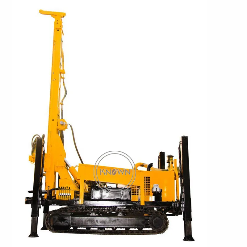 Construction Water Drilling Rig Machine Borehole Hydraulic Crawler Rock Borehole Drilling Machine DiggeFor Sale Trailer