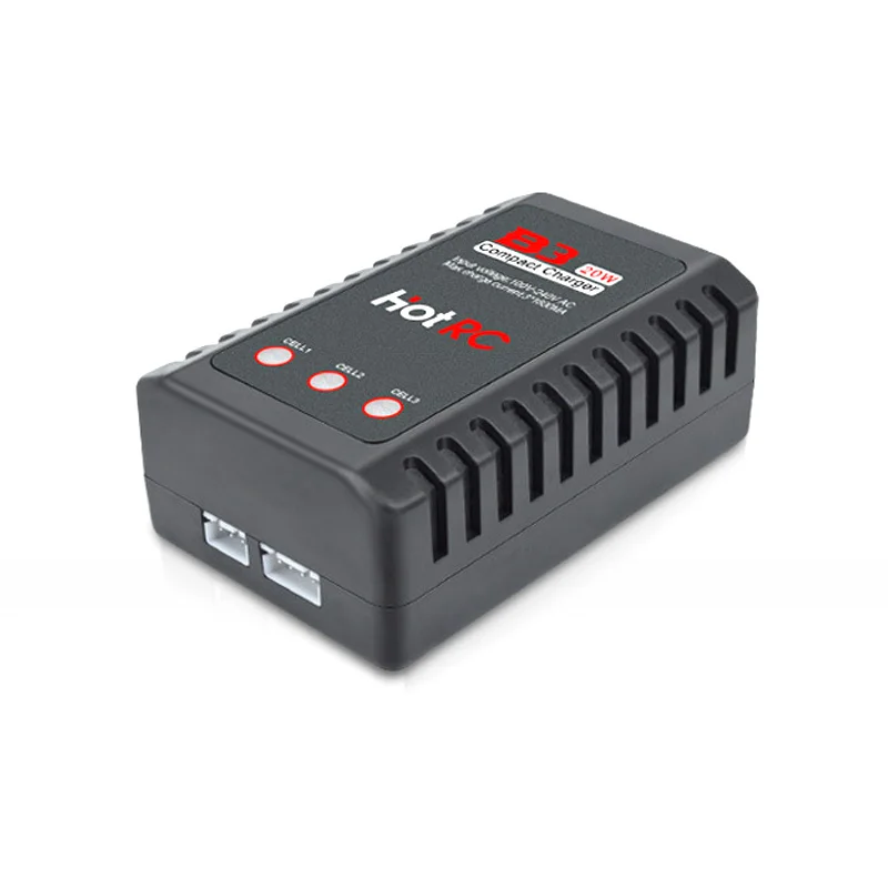 HotRc Imax B3 20W 1.6A Caricabatterie portatile compatto per batteria LiPo RC da 7,4 V 11,1 V EU US