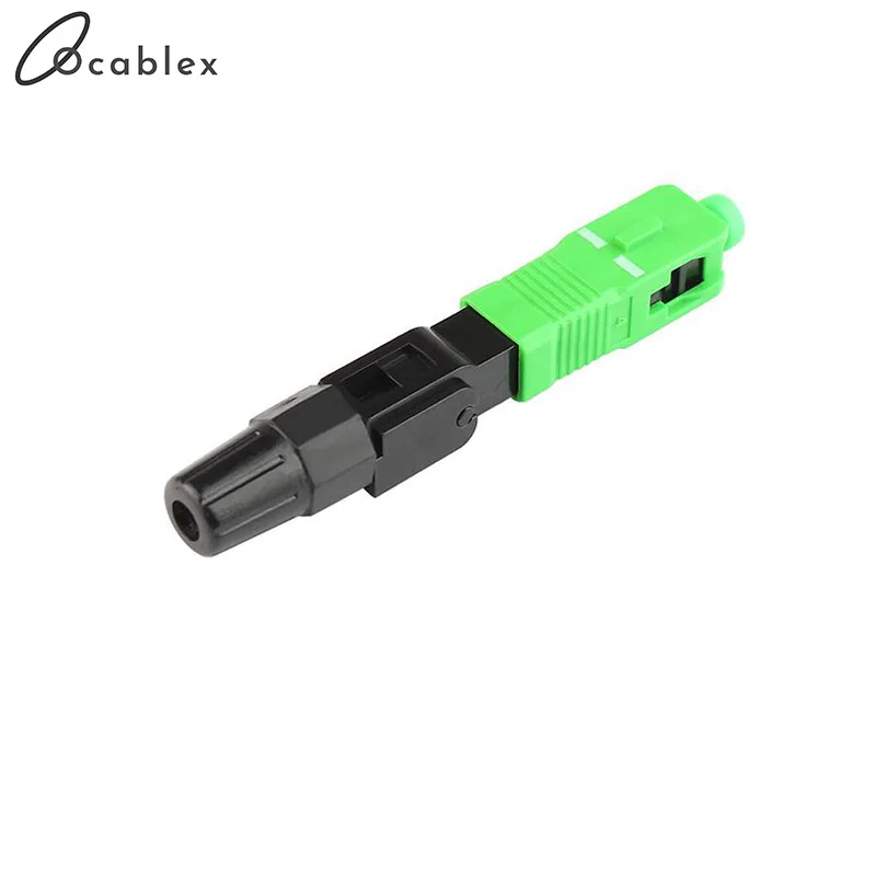 200PCS/box FTTH SC APC single-mode fiber optic SC APC quick connector SC APC FTTH Fiber Optic Fast Connector Free shipping