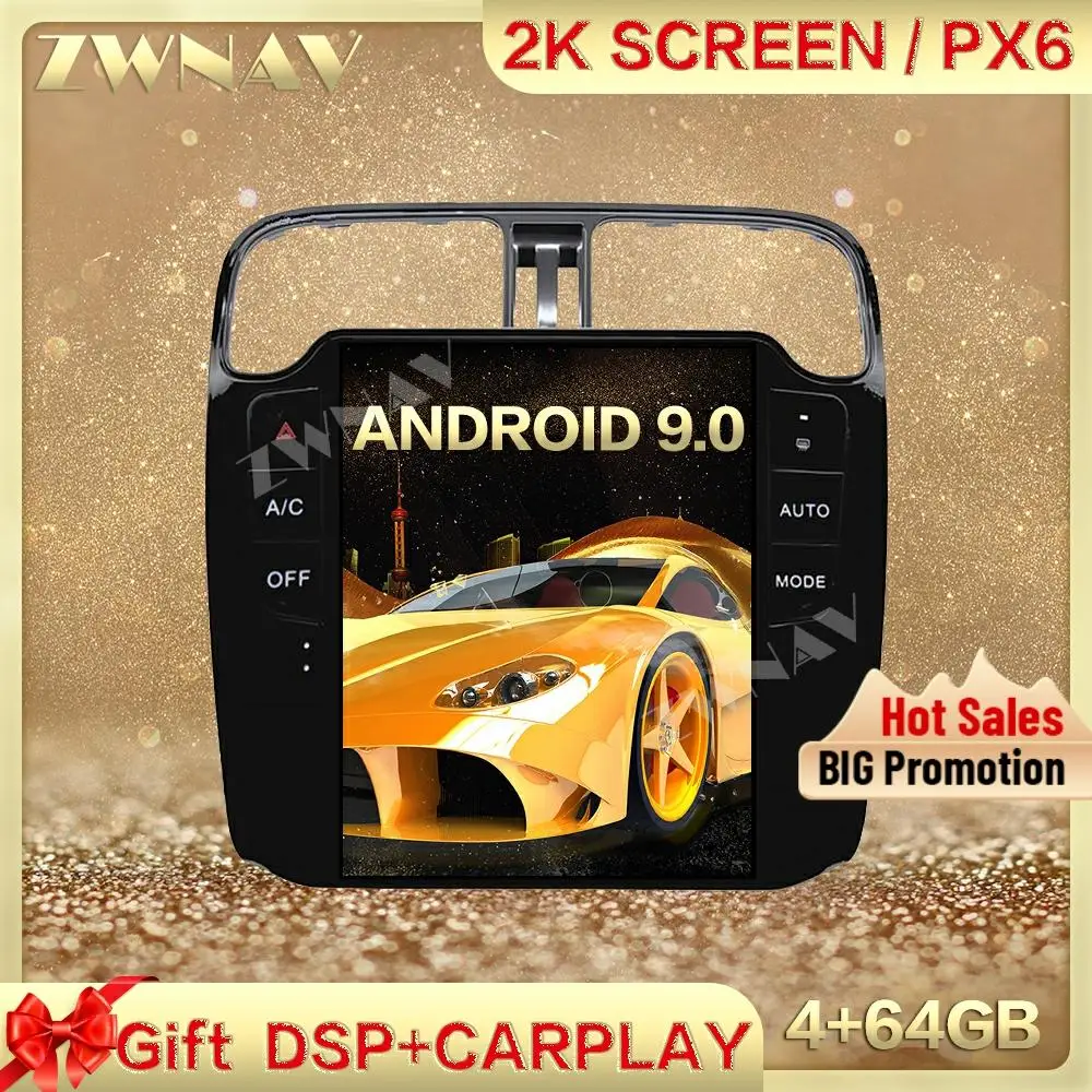 DSP Carplay Tesa- screen 4G+64GB Android 13 Car Multimedia Player For VOLKSWAGEN POLO 2011-2016 Radio Auto stereo IPS head unit